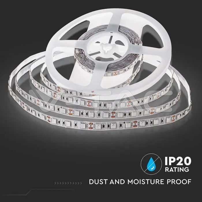 V-TAC Strip LED smd5050 11w/m 5m 60 led/m 12v ip20 10mm