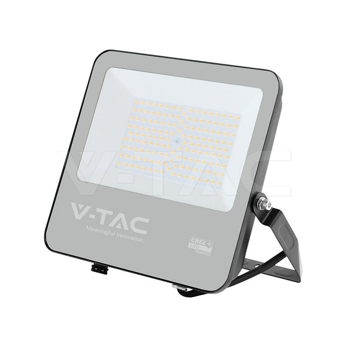 V-TAC 100W Faro Slim LED SMD Chip CREE 100W 135lm/W Cavo 1m Nero 6500K IP65