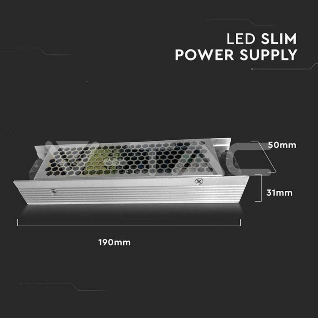 V-TAC 3243 Alimentatore Led 12 Volt 120Watt Metallo Slim