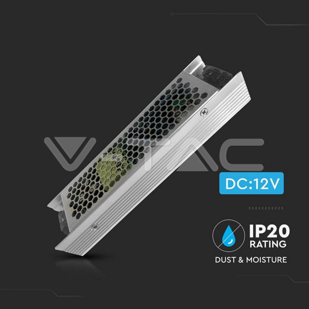 V-TAC 3244 Alimentatore Led 12 Volt 150Watt Metallo Slim