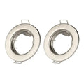 Portafaretto led da incasso gu10 e gu5.3 nichel satinato (2 pz)