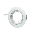 Portafaretto led da incasso rotondo gu10 e gu5.3 (mr16) colore bianco orientabile