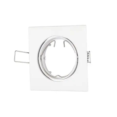 Portafaretto led da incasso quadrato gu10 e gu5.3 (mr16) colore bianco orientabile