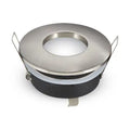 Portafaretto led da incasso rotondo gu10 e gu5.3 (mr16) colore grigio satinato ip54