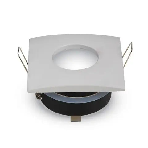 Portafaretto led da incasso quadrato gu10 e gu5.3 (mr16) colore bianco ip54