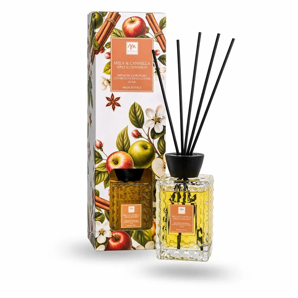 Diffusore di fragranza Bottiglia Prisma "Mela e Cannella" 120ml