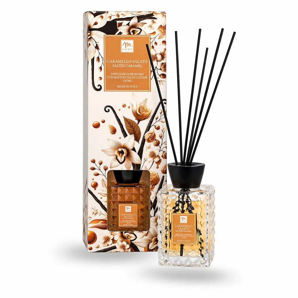 Diffusore di fragranza Bottiglia Prisma "Caramello Salato" 120ml
