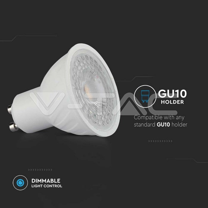 V-tac faretto led chip samsung gu10 6w 110°
