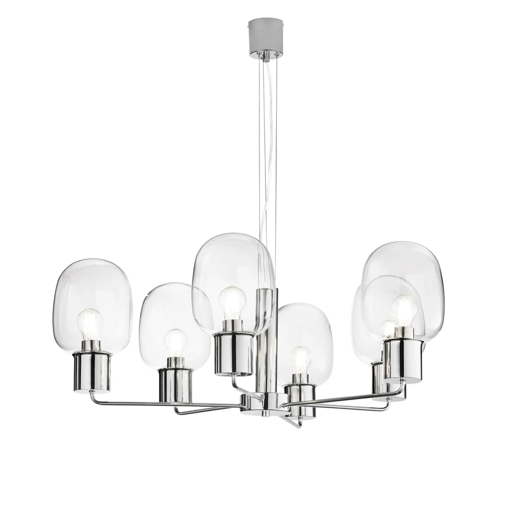 Lampadario I-FELLINI-S6 Cromo
