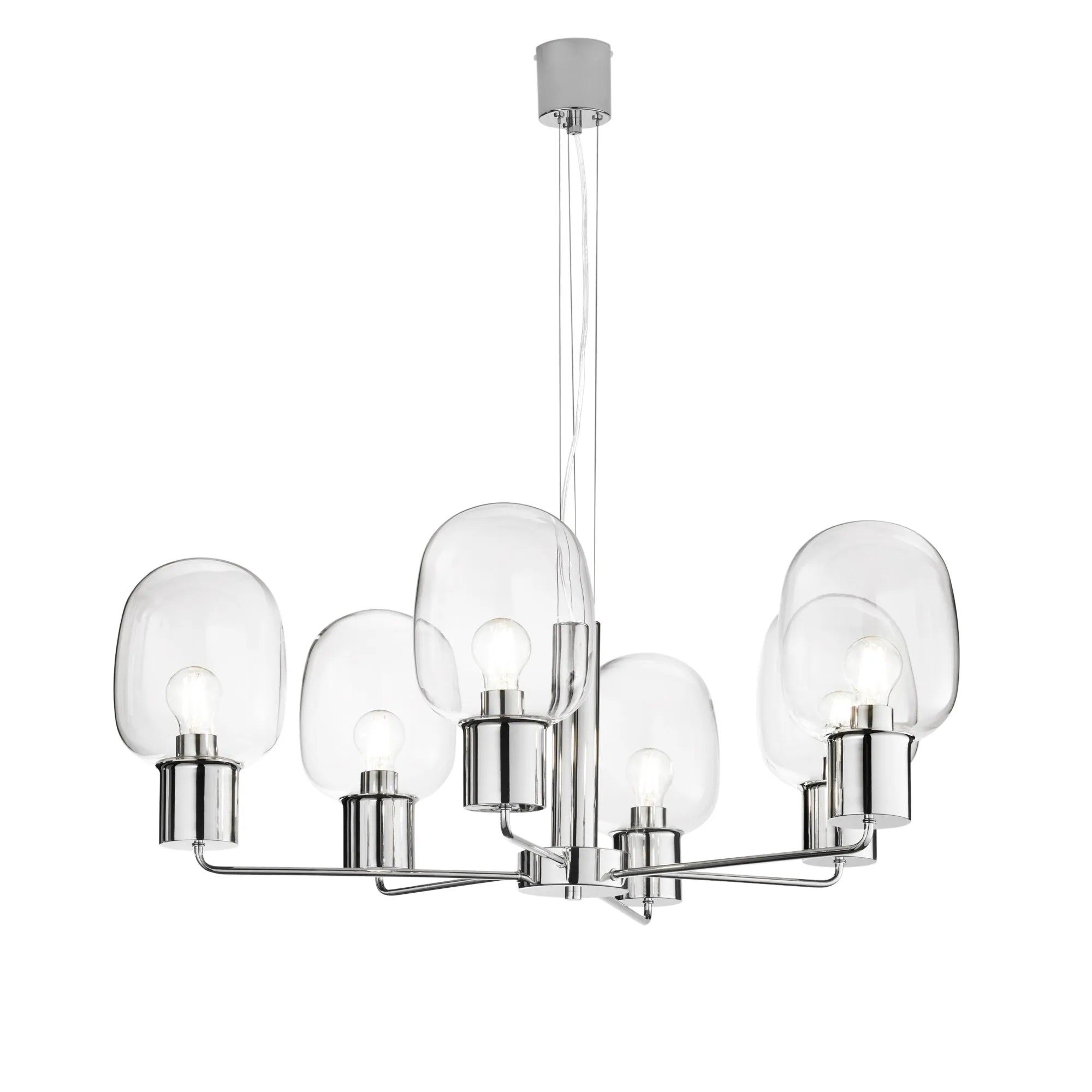 Lampadario I-FELLINI-S6 Cromo