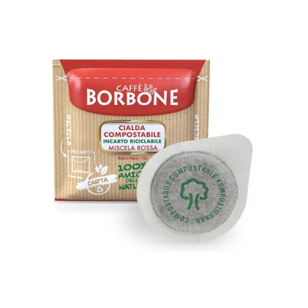 150 Cialde ESE 44 mm Caffè Borbone Miscela ROSSA