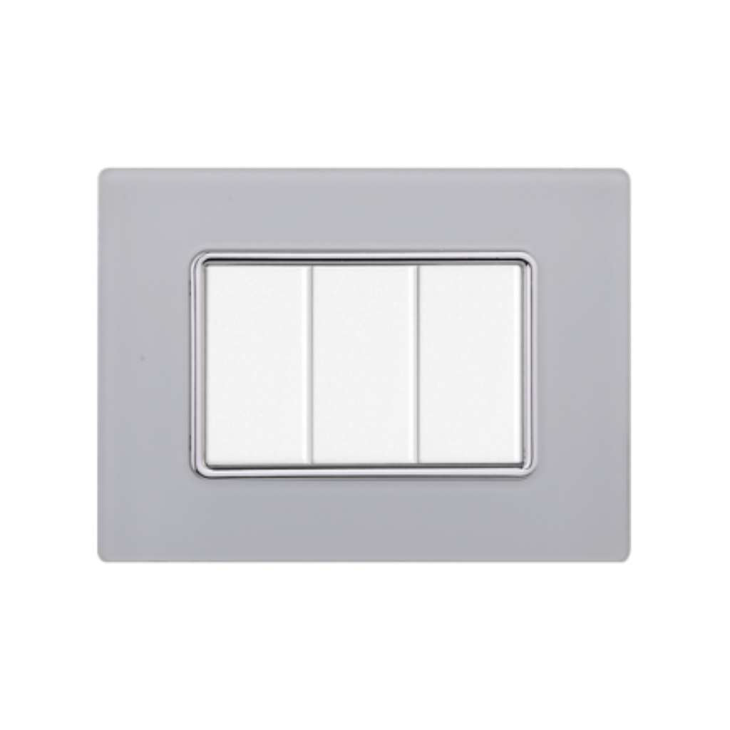 Placca Vetro 3P Bianco