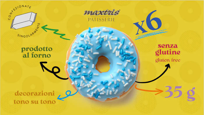 Maxtris Donuts Vaniglia 6 pezzi