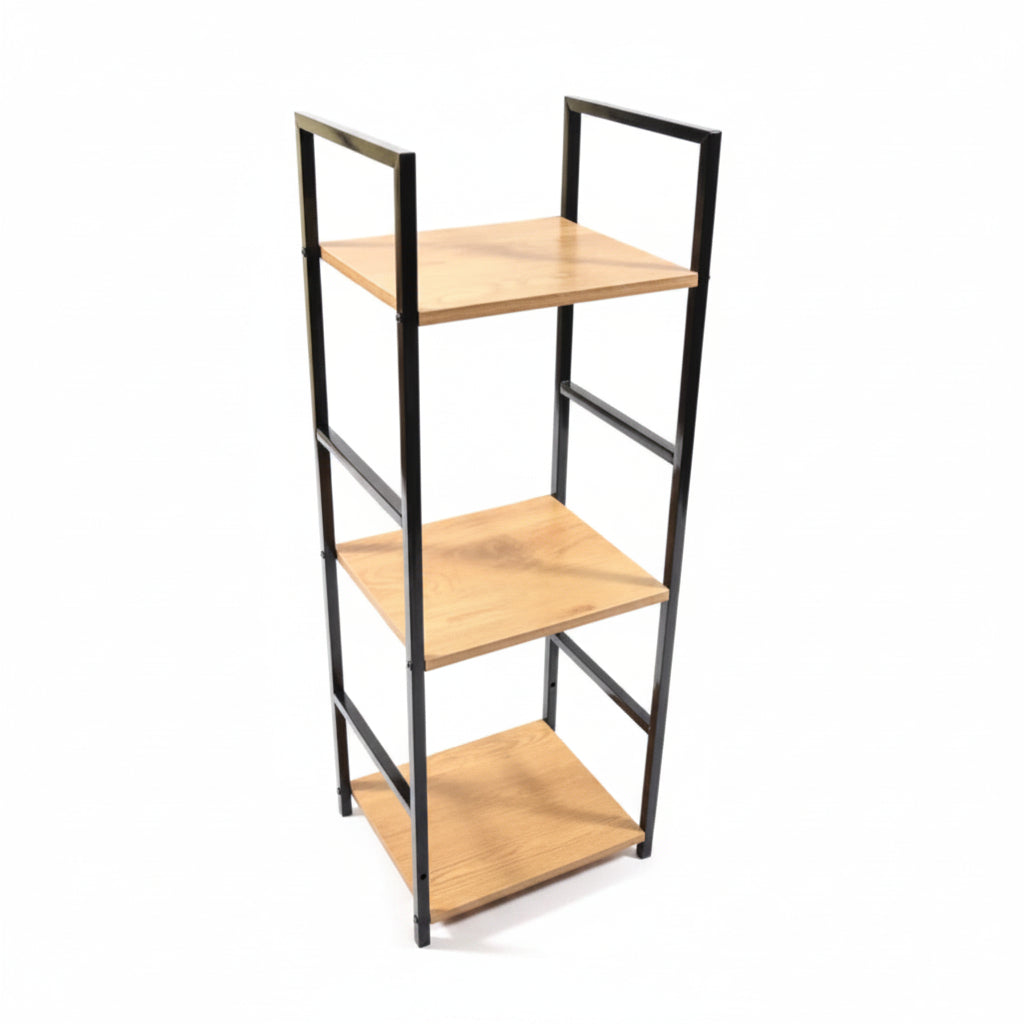 Mobiletto 3 ripiani in metallo e legno
