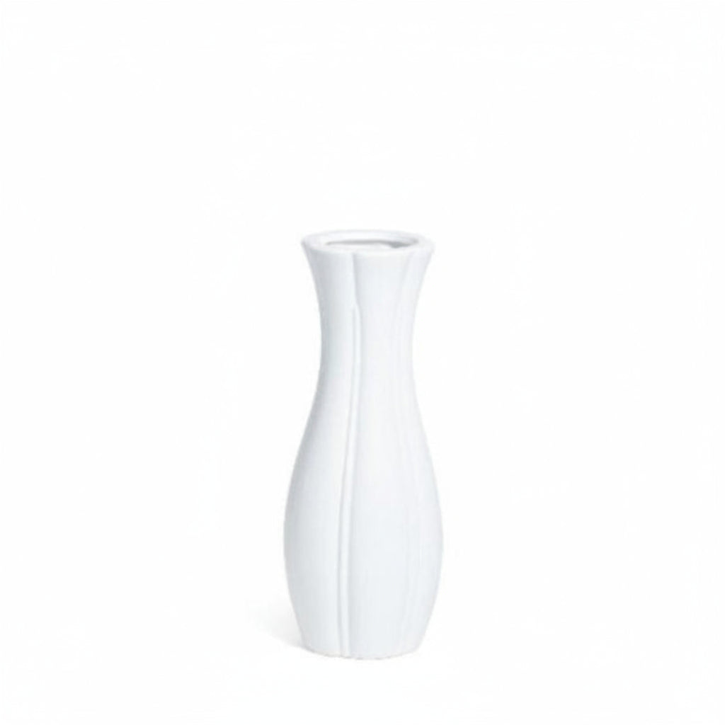 Vaso bianco in ceramica
