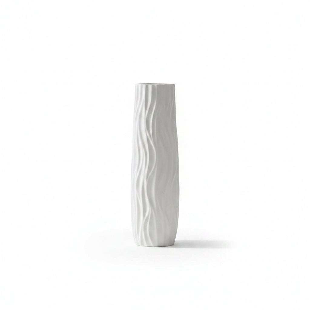Vaso bianco in ceramica